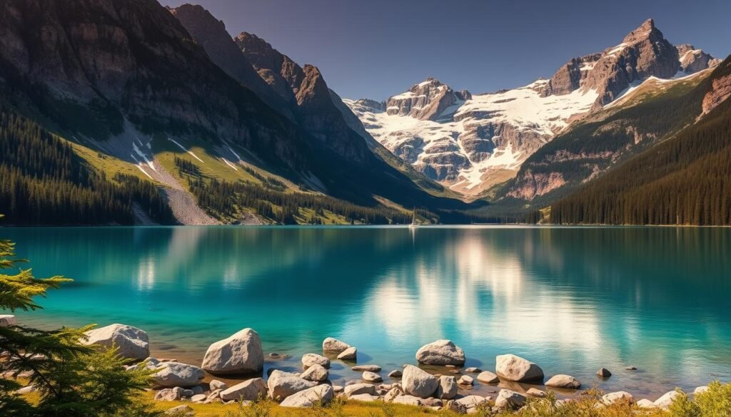 Ledrosee Bergsee in den italienischen Alpen
